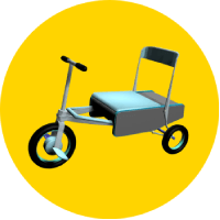 Animated icon of the eFOLDi scooter