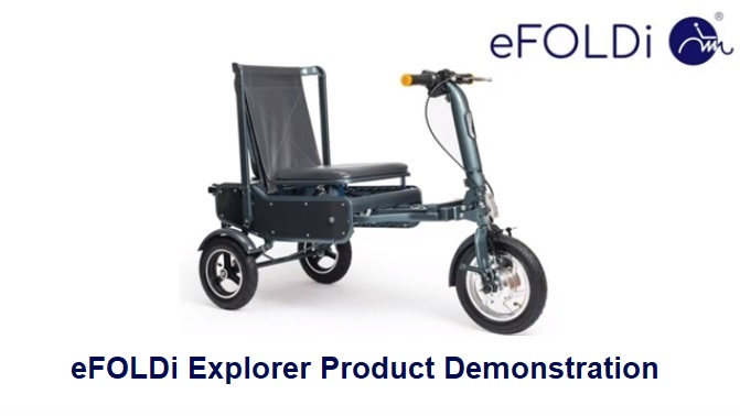 Product demonstration promotion image for the eFOLDi MK1.5