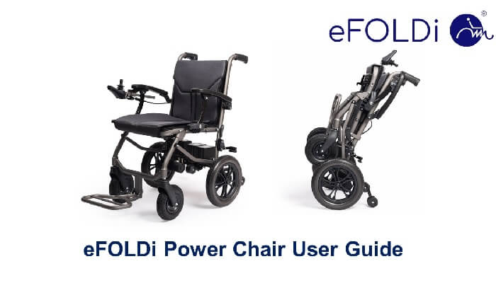 User guide promotion image for the eFOLDi Powerchair