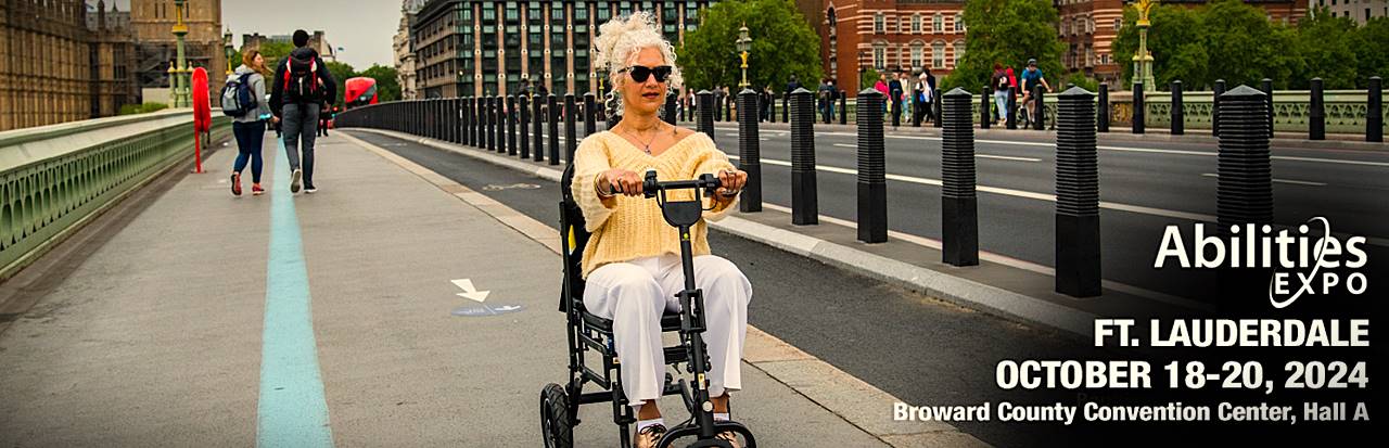 Lady on scooter