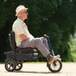 man on eFoldi Explorer