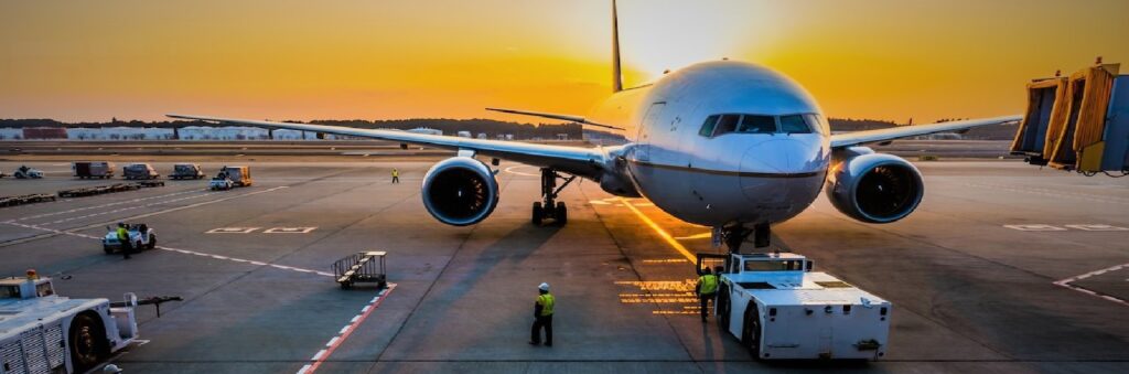 Plane on the runway