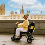 Lady on scooter