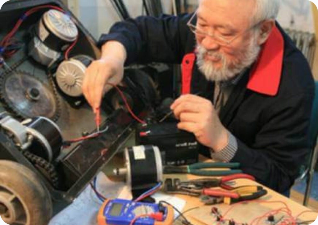 Man working