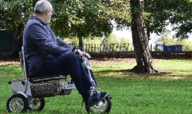 john in the park on scooter